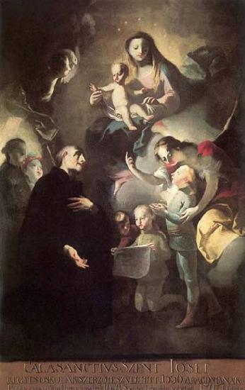 LEICHER, Felix Ivo Saint Joseph Calasantius before the Virgin oil painting picture